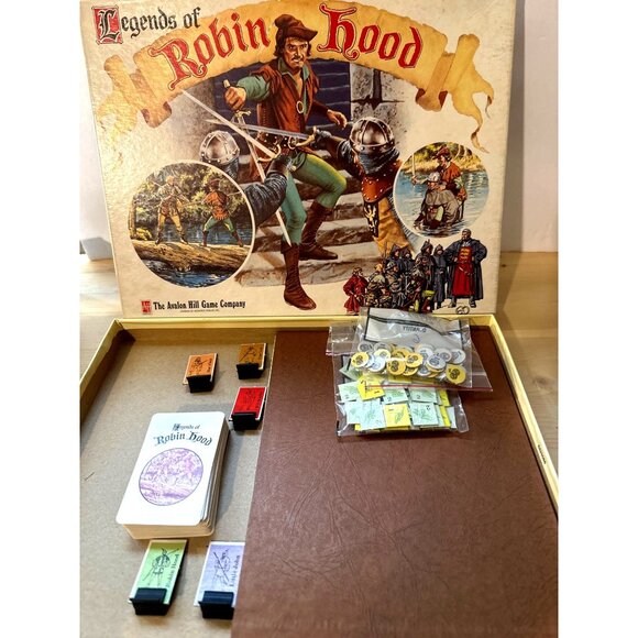 Legends Of Robin Hood Board Game Avalon Hill 1991Complete Fantasy Adventure - Picture 2 of 8